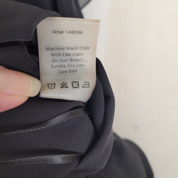 Rodarte x Universal Standards black ruffled wide leg jumpsuit Size 2XL Boho Glam - Picture 14 of 14